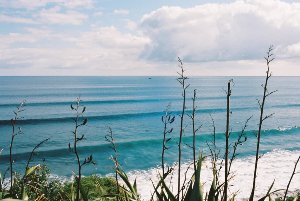 Waves at Raglan, New Zealand